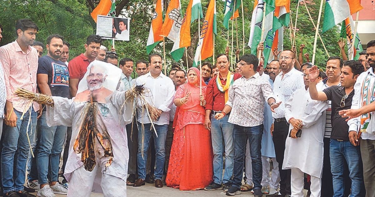 Uproar over GST, inflation; Cong, traders protest in Raj